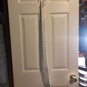 White Studded Belt